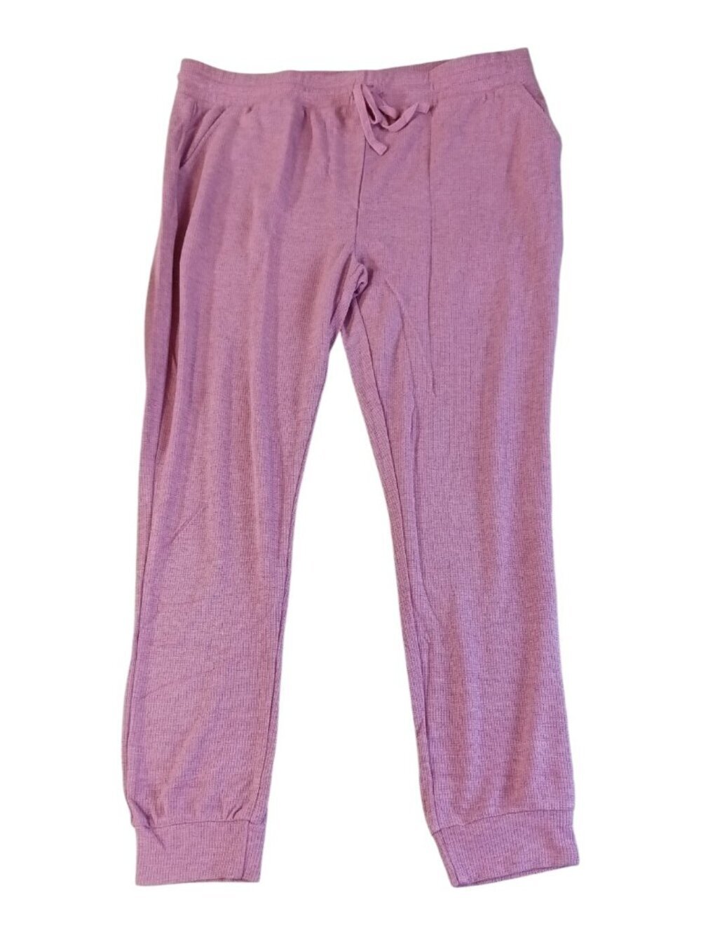 Little Starlet Women's Jogger Set Size L Pink 2 Piece Set Lounge Pajamas Long Sl - Picture 2 of 12